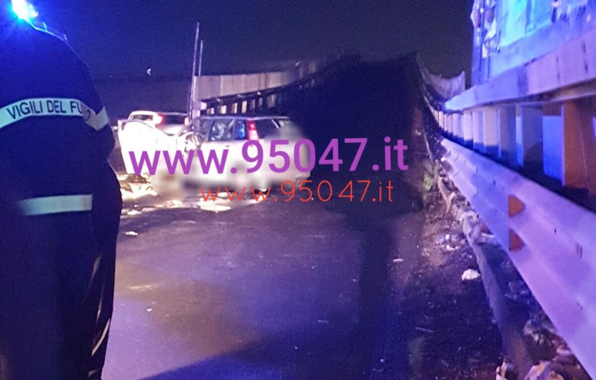 GRAVISSIMO INCIDENTE SULLA SS121, UN MORTO ED UN FERITO - 