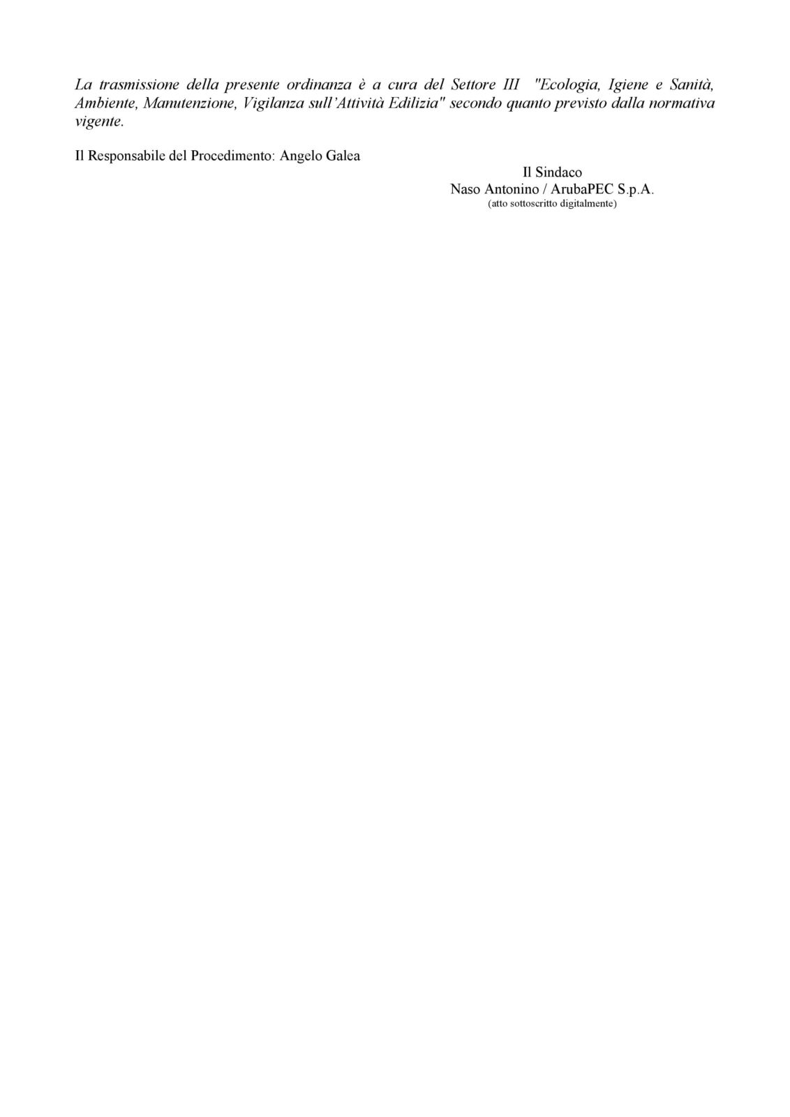 PATERNO': CHIUSURA PLESSO CENTRALE DI VIA E. BELLIA PER DISINFESTAZIONE E DERATTIZZAZIONE DEI LOCALI.