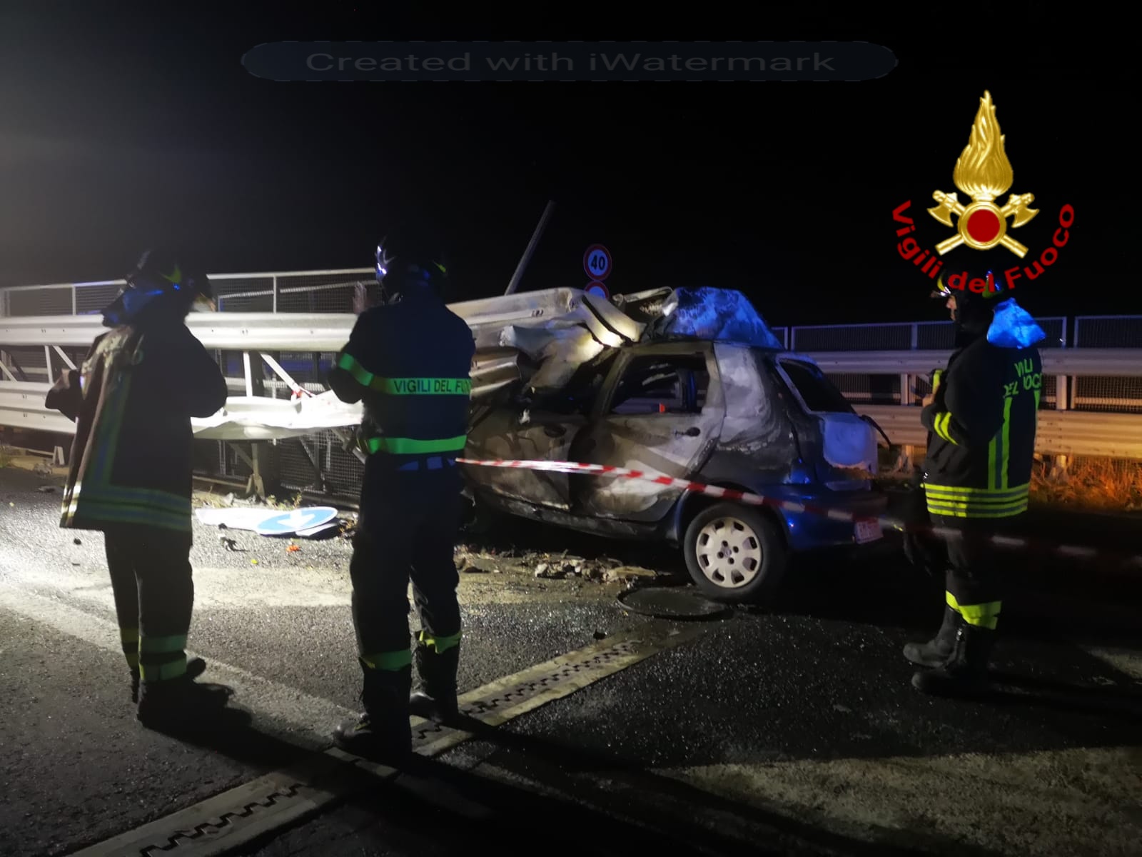 CATANIA, TRAGEDIA SULLA TANGENZIALE, MUORE CARBONIZZATO IN AUTO DOPO INCIDENTE