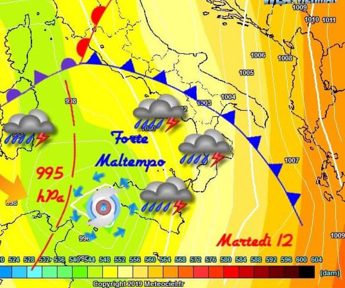 MALTEMPO: PROSSIMA SETTIMANA RISCHIO CICLONE SULLA SICILIA - 