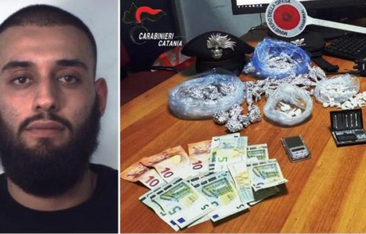 CATANIA, PUSHER ARRESTATO DAVANTI AI CLIENTI - 