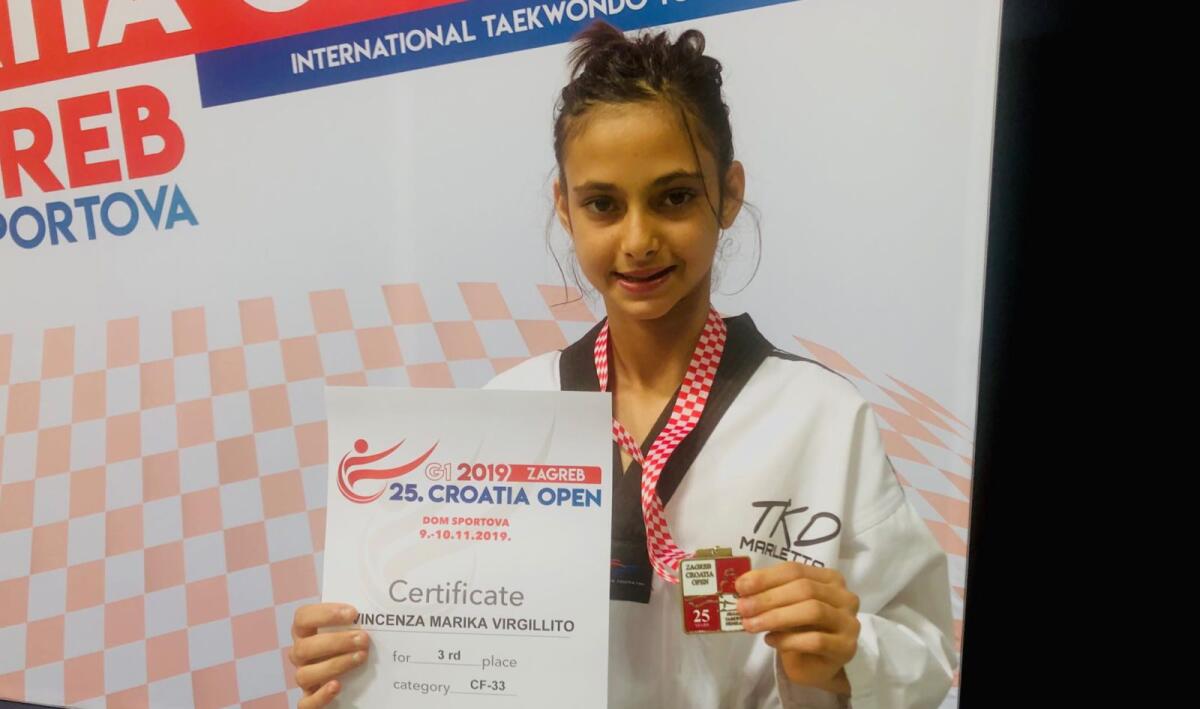 PATERNO': TAEKWONDO MARLETTA, MARIKA VIRGILLITO TRA LE BIG DEL TAEKWONDO EUROPEO - 
