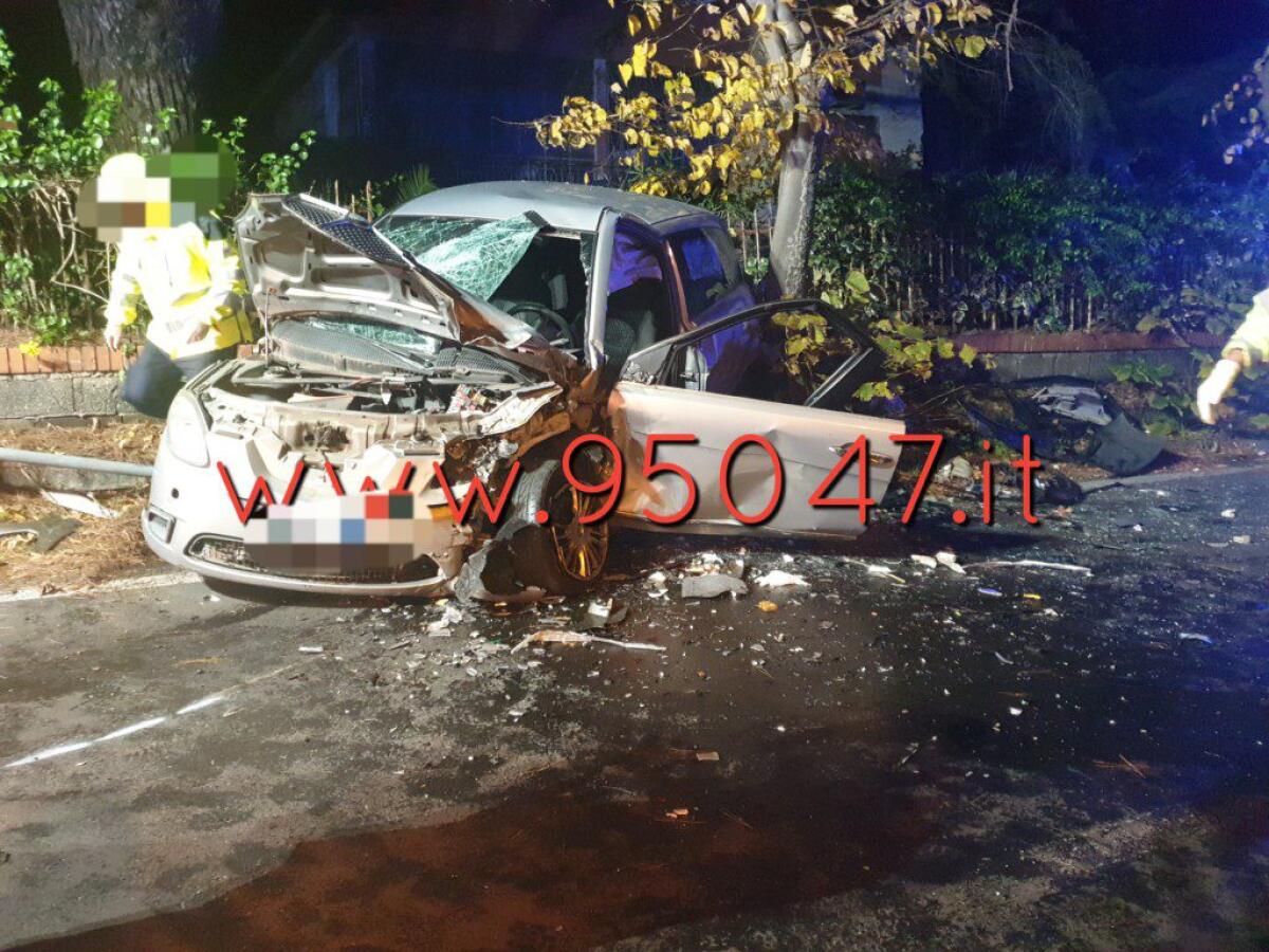 GRAVISSIMO INCIDENTE TRA NICOLOSI E PEDARA - 