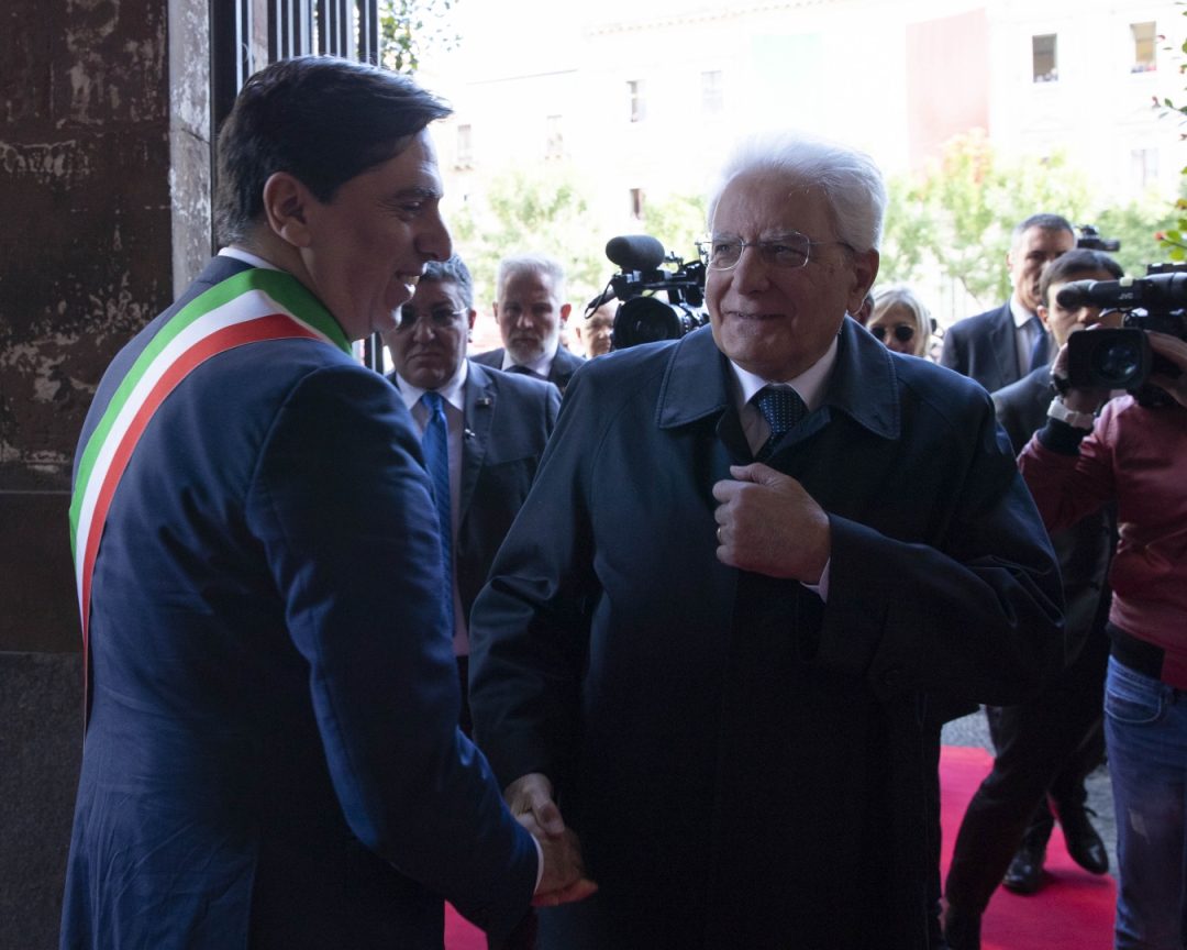 IL PRESIDENTE MATTARELLA A CATANIA: MEDAGLIA AL MERITO AI VIGILI DEL FUOCO