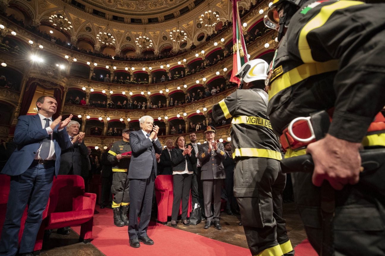 IL PRESIDENTE MATTARELLA A CATANIA: MEDAGLIA AL MERITO AI VIGILI DEL FUOCO