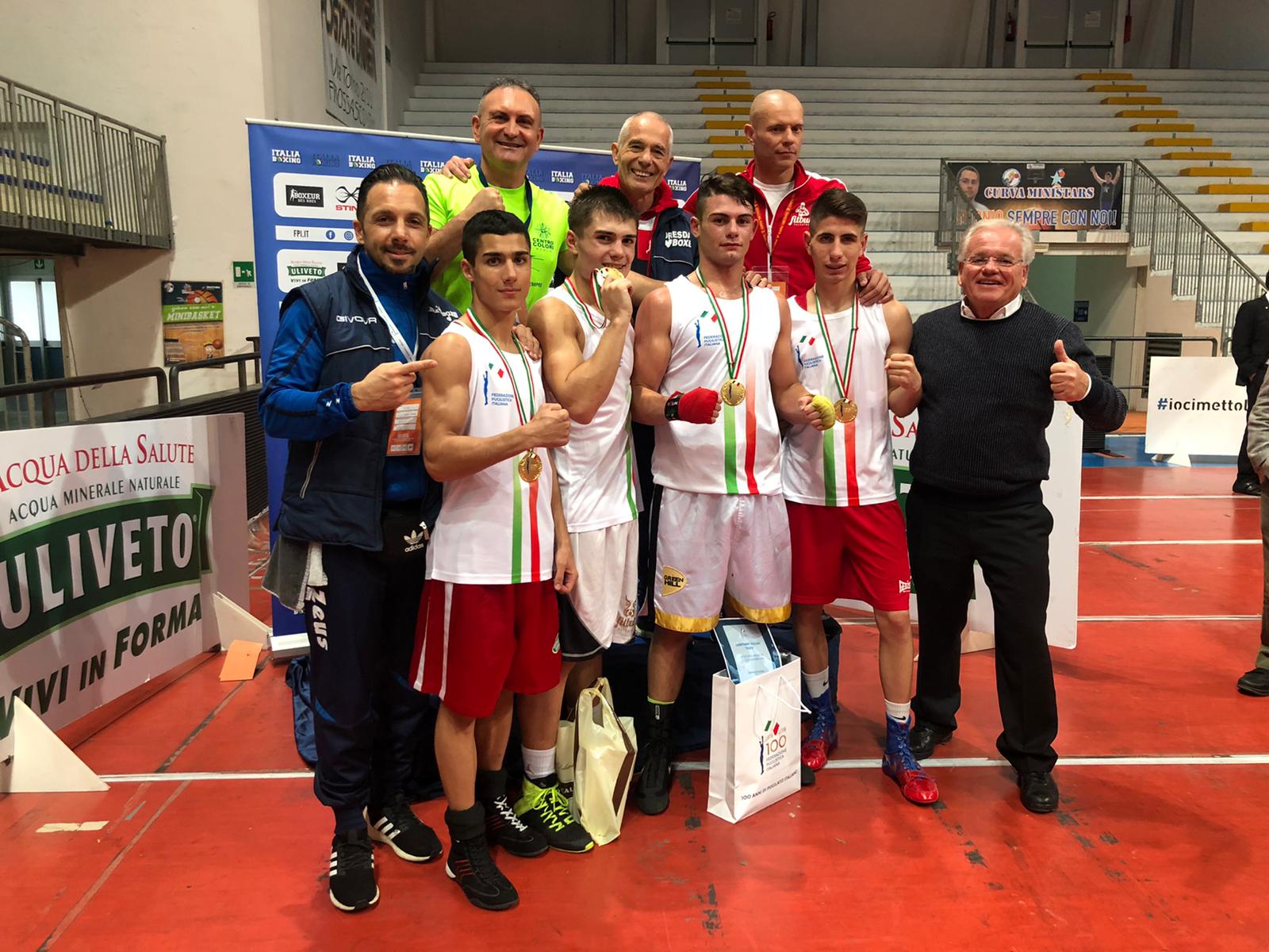 BOXE: QUATTRO NUOVI CAMPIONI ITALIANI YOUTH 2019
