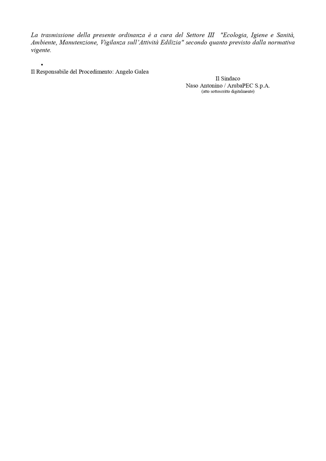 PATERNO’: CHIUSURA III° CIRCOLO DIDATTICO PER DISINFESTAZIONE E DERATTIZZAZIONE