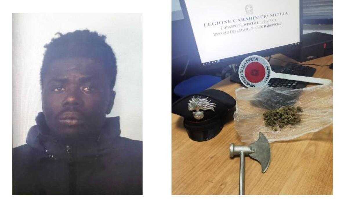 CATANIA. SPACCIATORE DI DROGA ARMATO DI UN’ASCIA: ARRESTATO - 