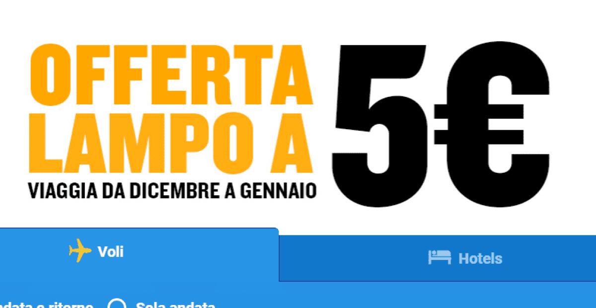 RYANAIR, VOLI A 5 EURO, OFFERTE ANCHE DA CATANIA - 