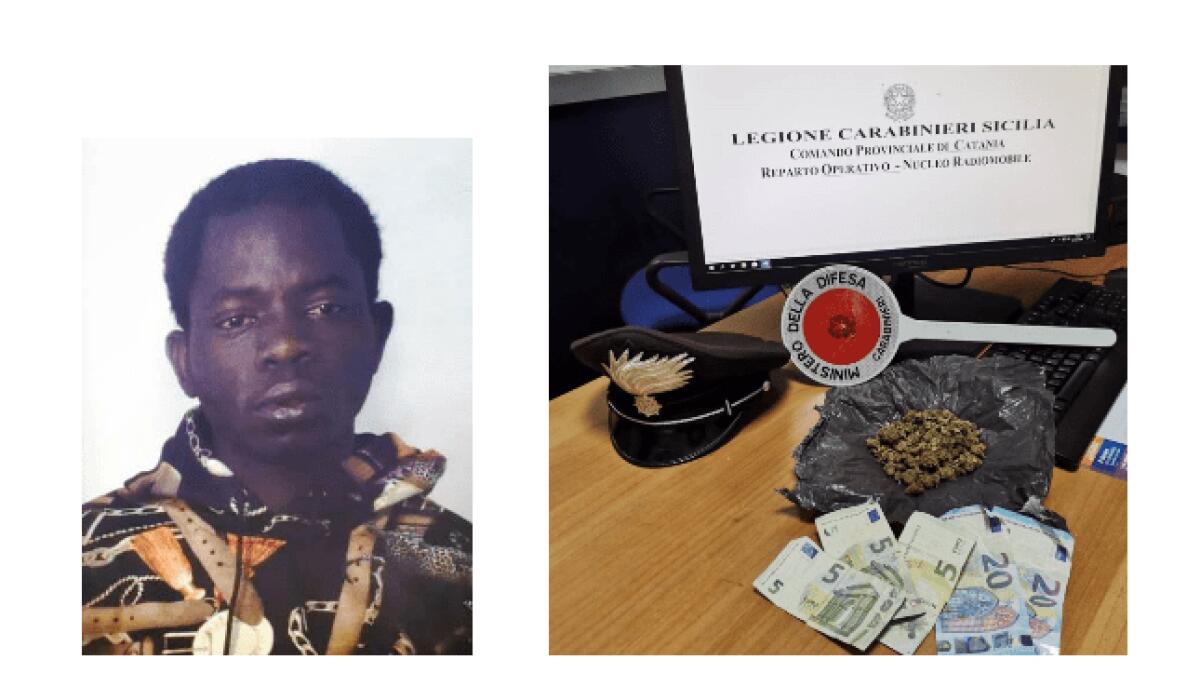 CATANIA. SPACCIATORE FUGGE ALL’ARRIVO DEI CARABINIERI: ARRESTATO - 