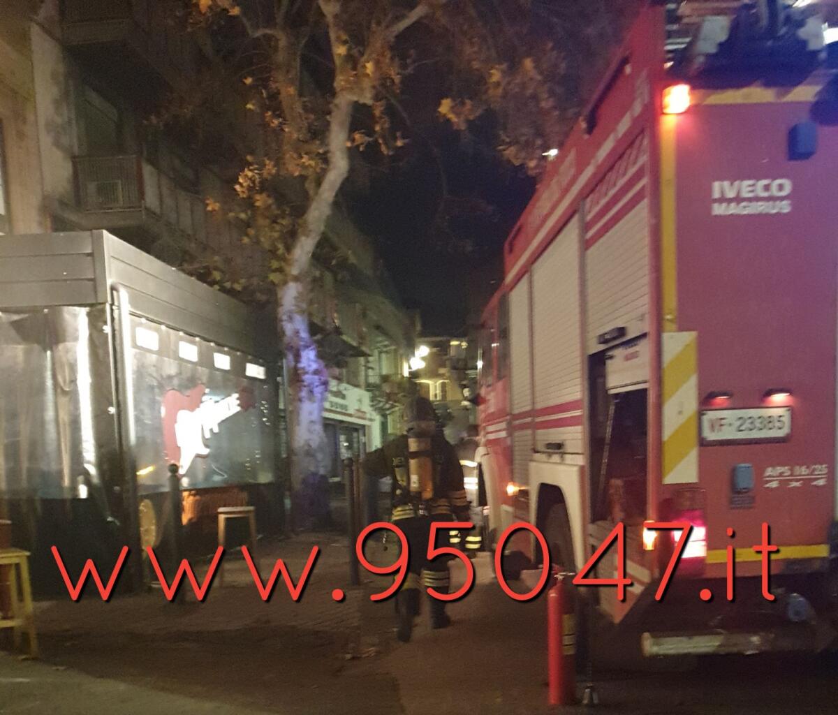 PATERNÒ: PAURA A SANT'ANTONIO, INCENDIO NELLA CUCINA DEL PUB - 