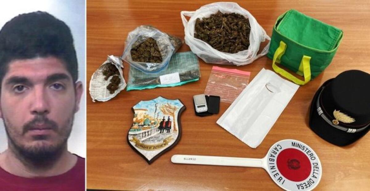 CALTAGIRONE: OCCULTAVA NELL’AUTOSALONE OLTRE 700 GRAMMI DI MARIJUANA PRONTA AD ESSERE PIAZZATA: ARRESTATO - 