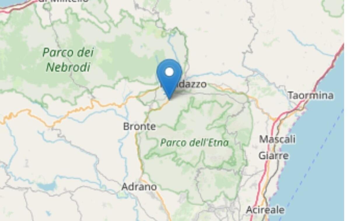 SCOSSA DI TERREMOTO 3.7 NELLA NOTTE TRA MALETTO E RANDAZZO - 