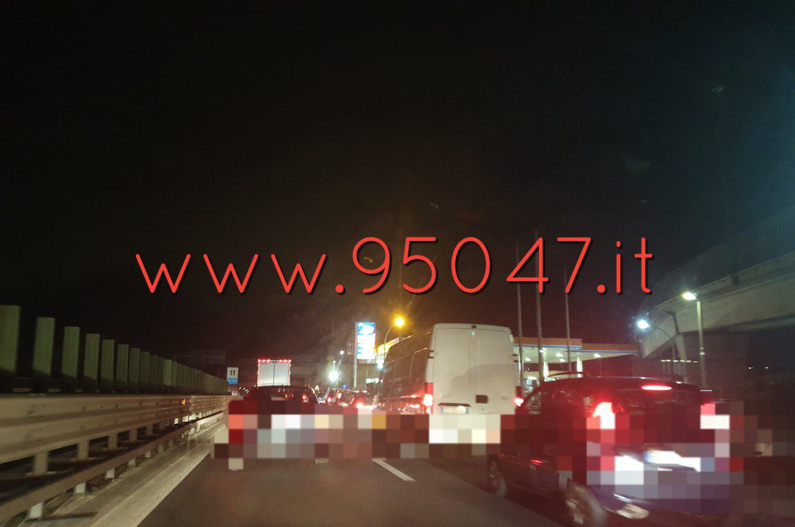 INCIDENTE SULLA SS121,  NEI PRESSI SVINCOLO PIANO TAVOLA