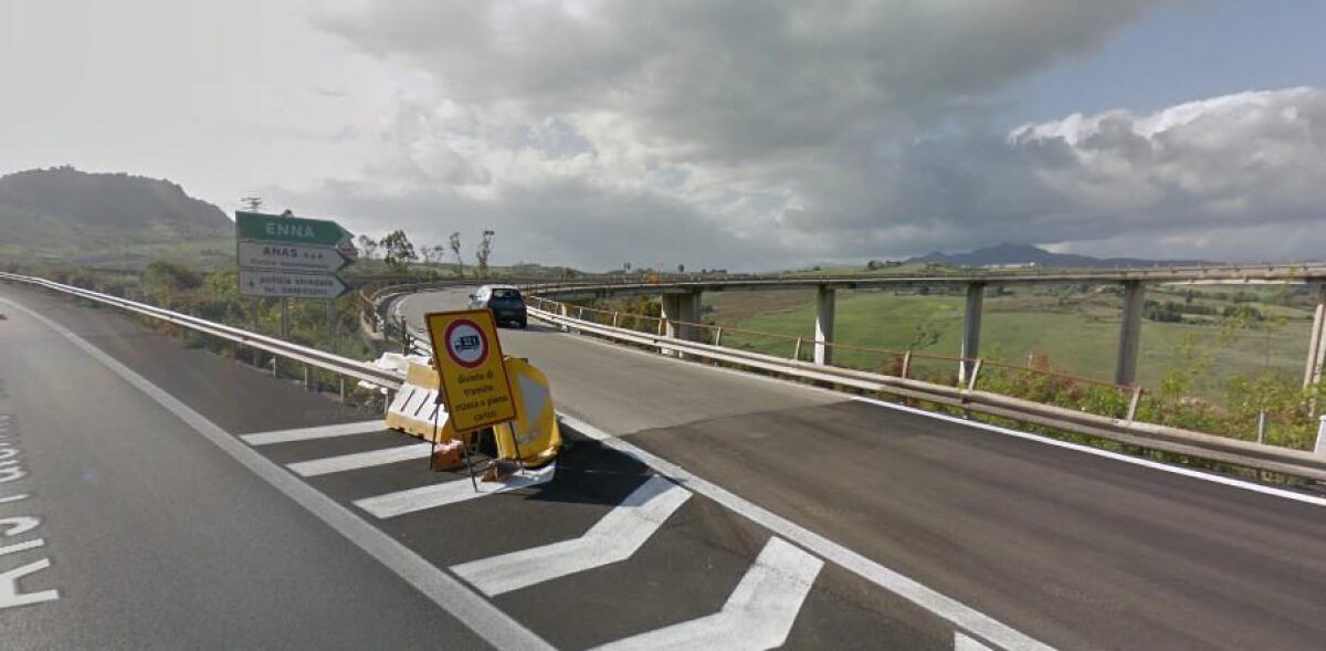 AUTOSTRADA PALERMO-CATANIA: SVINCOLO DI ENNA CHIUSO 2 ANNI PER LAVORI - 