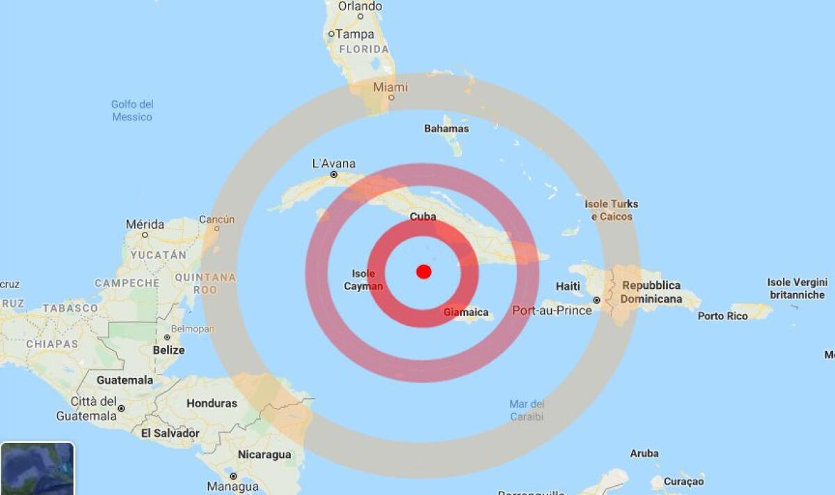 VIOLENTISSIMO TERREMOTO TRA CUBA E JAMAICA, ALLARME TSUNAMI NEL MAR DEI CARAIBI - 