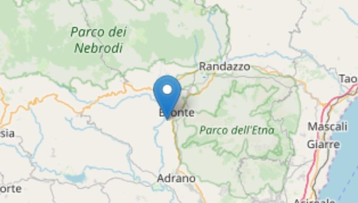 TERREMOTO A BRONTE, SCOSSA DI MAGNITUDO 2.5   NELLA NOTTE - 