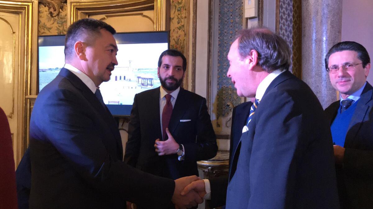 IL SINDACO DI PATERNO' INCONTRA CONSOLE E AMBASCIATORE DEL KAZAKISTAN - 
