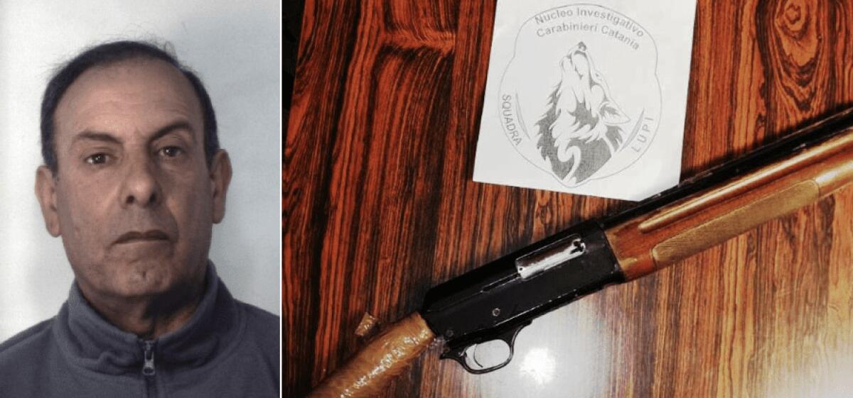 CATANIA. NASCONDEVA UN FUCILE A CANNE MOZZE IN CUCINA: - 
