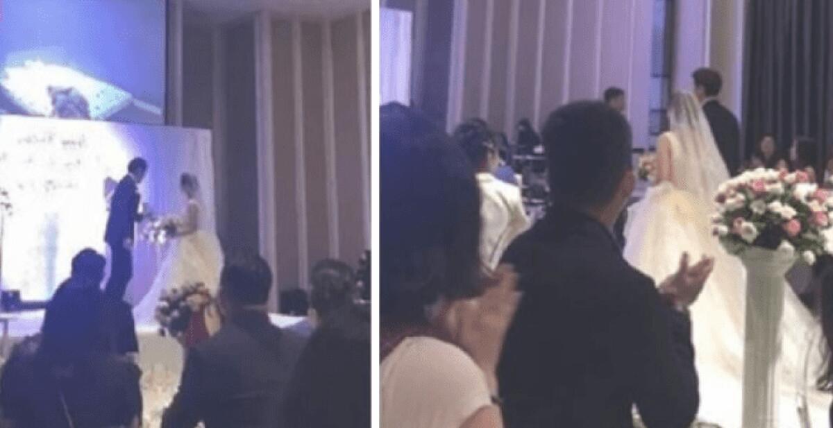 SPOSO TRADITO SI VENDICA MOSTRANDO ALLE NOZZE IL VIDEO DELLA MOGLIE A LETTO CON IL COGNATO - 