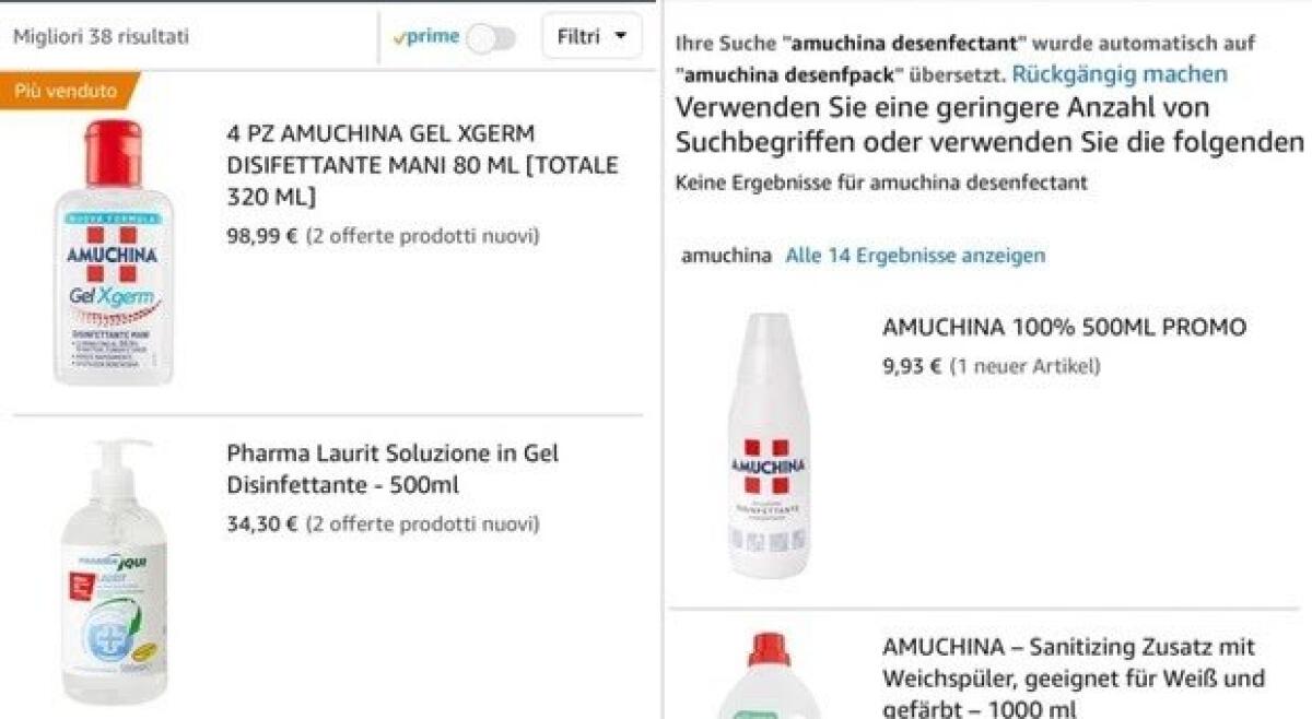 CORONAVIRUS, SUGLI ECOMMERCE ARRIVANO GLI SCIACALLI: MASCHERINE E GEL IGIENIZZANTI ALLE STELLE - 
