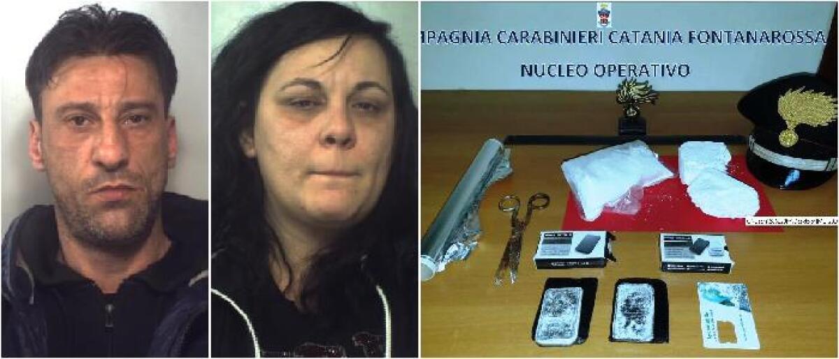CATANIA: ARRESTATI PADRE, MADRE E FIGLIO, IN CASA 100MILA EURO DI DROGA - 