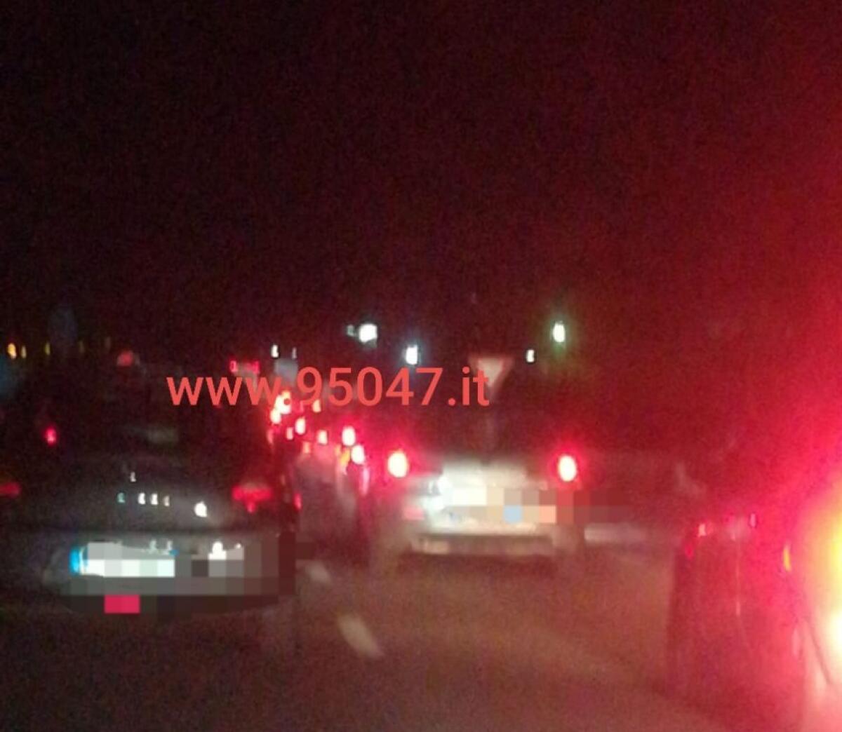 INCIDENTE SULLA SS121, LUNGHISSIME CODE IN DIREZIONE CATANIA - 