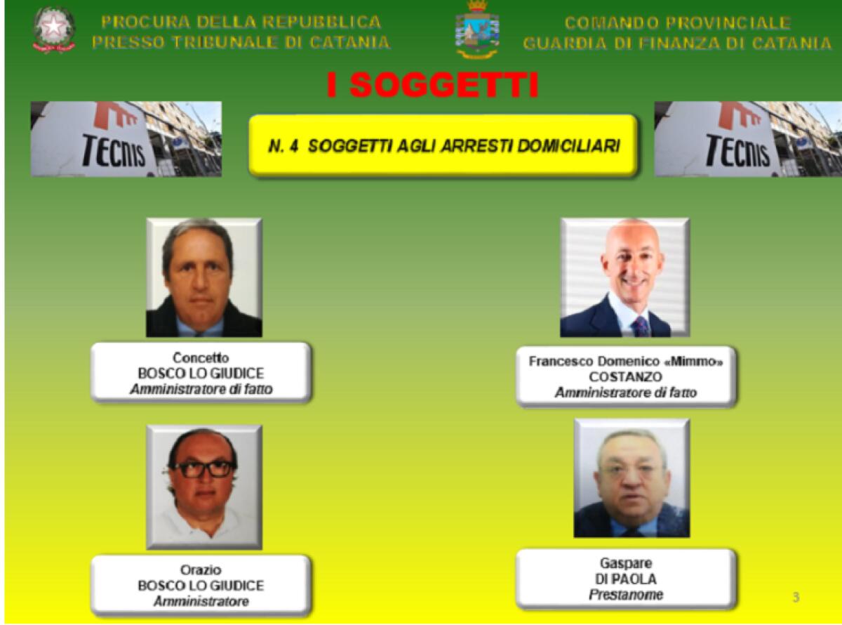 CATANIA: BANCAROTTA TECNIS SPA: 4 ARRESTI - DETTAGLI E FOTO - 