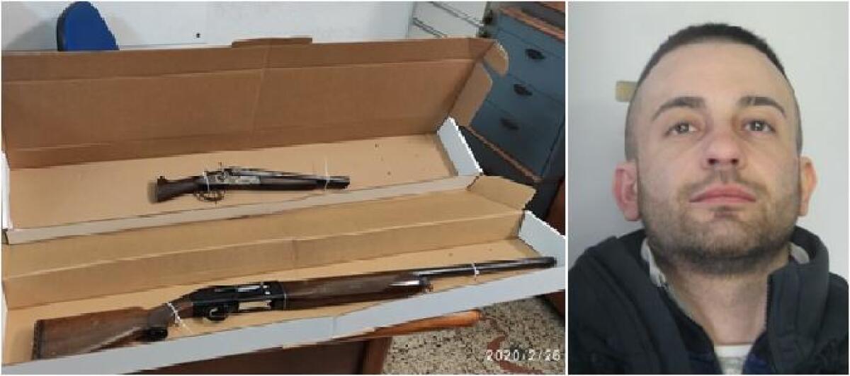 CATANIA, NASCONDE ARMI E MUNIZIONI NELLA STALLA: ARRESTATO - 