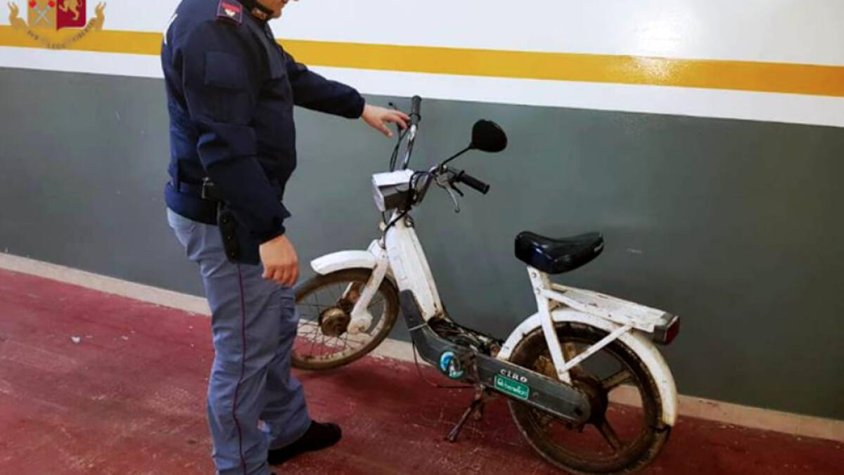 PIAGGIO CIAO RUBATO IN LIGURIA NEL 1986 RITROVATO IN PUGLIA DOPO 34 ANNI - 