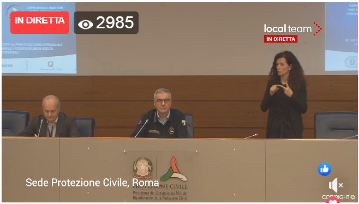 DATI ITALIA:  12.839 POSITIVI (+2.249), 1.016 MORTI (+189), 1.258 GUARITI (+213), 115 I CASI IN SICILIA - 