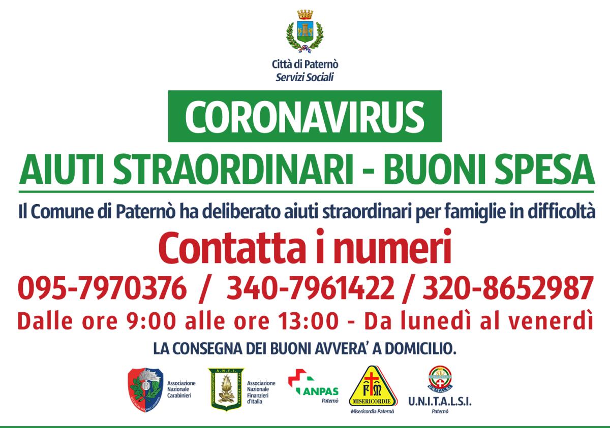 ATTIVATA QUARTA LINEA, PER LE FAMIGLIE IN DIFFICOLTÀ. - 