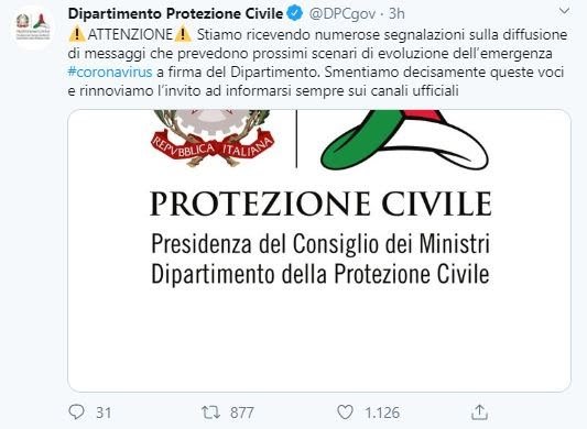 ATTENZIONE ALLE BUFALE, IL FALSO MESSAGGIO SUL MONDO CHE SI FERMA IL 15 APRILE SE NON SI ARRESTA L’EPIDEMIA