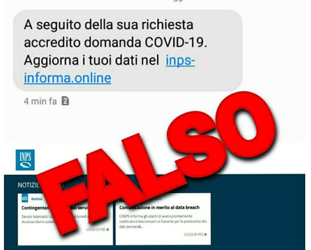 ATTENZIONE FALSO SMS DELL’INPS PER RUBARE I DATI DEGLI UTENTI: L’ALLARME DALLA POLIZIA - 