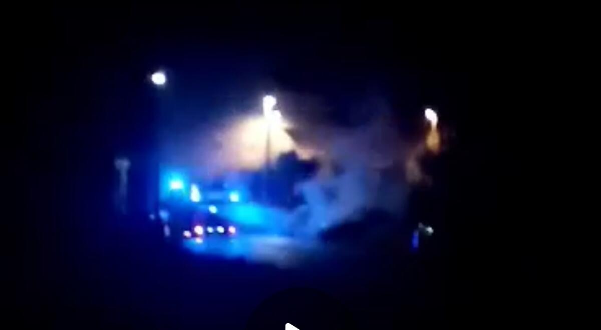 AUTO IN FIAMME NELLA NOTTE A PATERNO' - 