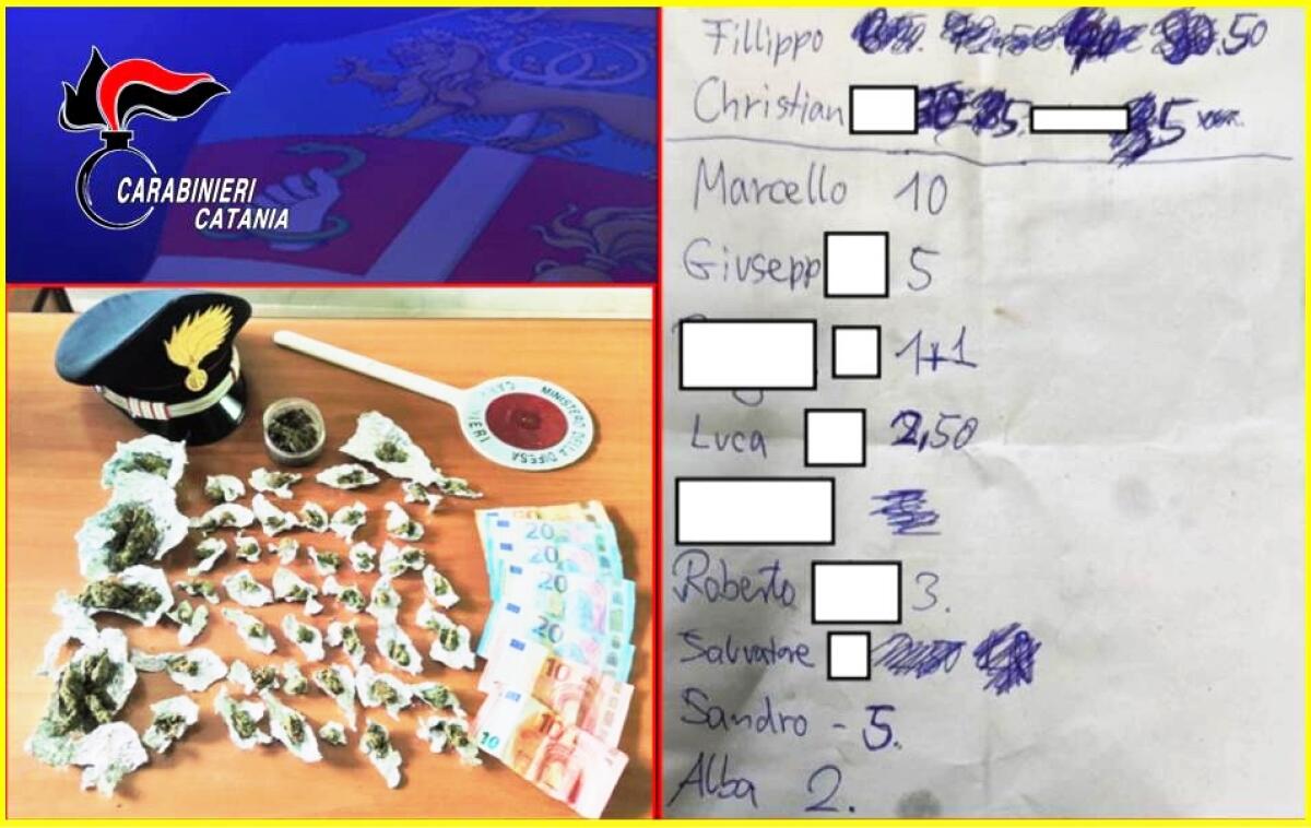 MIRABELLA IMBACCARI PRESO CON I SOLDI IN MANO: ARRESTATO PUSHER - 