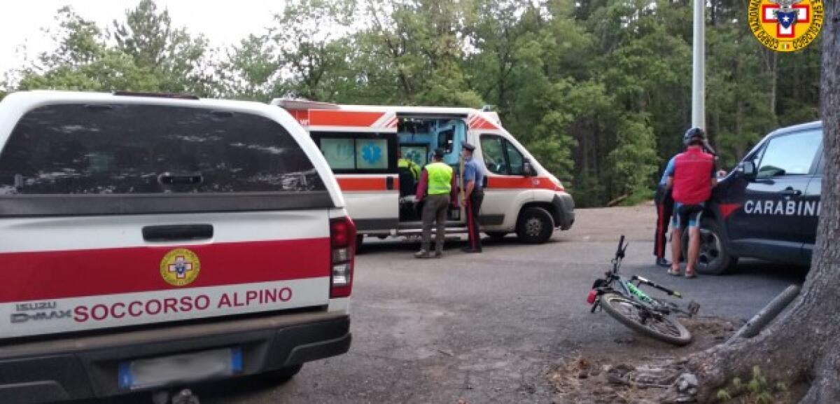 SOCCORSA CICLISTA INFORTUNATASI SULL’ETNA - 
