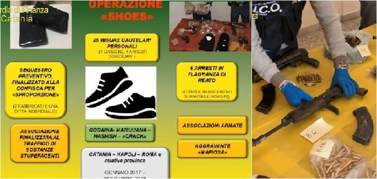 CATANIA, 25 ARRESTI PER ARMI E DROGA , I NOMI - 