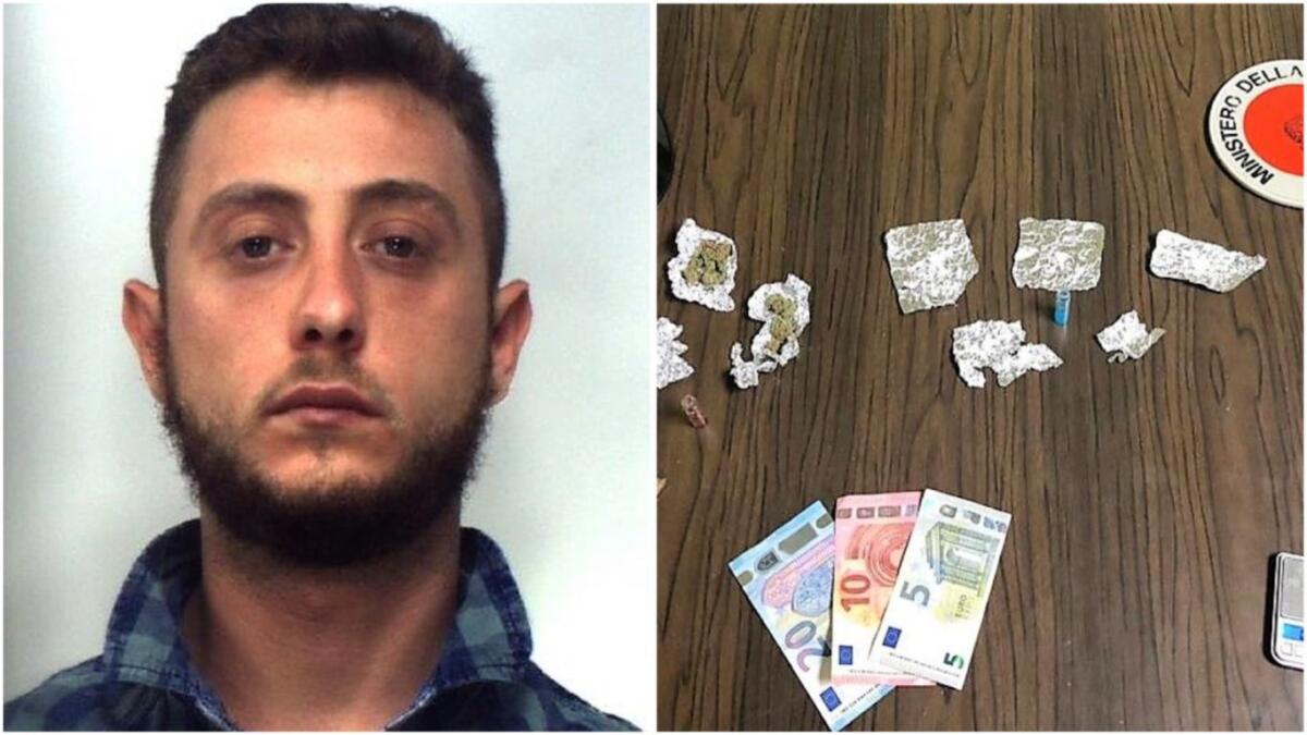 RAMACCA, FUGGE ALLA VISTA DEI CARABINIERI: NASCONDEVA COCAINA E MARIJUANA - 