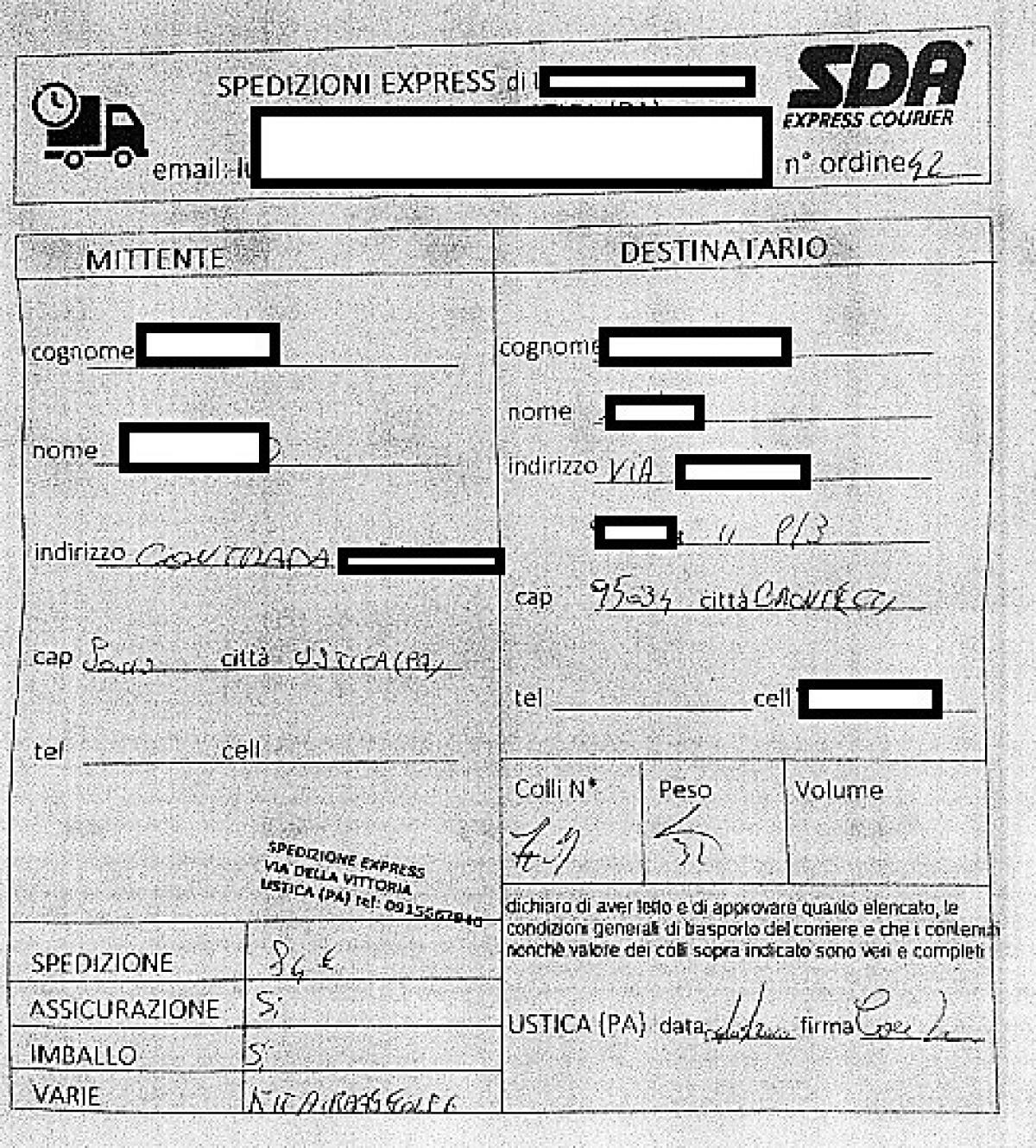 BRONTE TRUFFANO ACQUIRENTE ONLINE INVIANDO FINTA RICEVUTA DEL CORRIERE: DUE DENUNCIATI - 