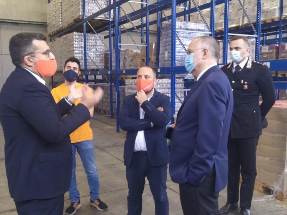BELPASSO:  IL PREFETTO DI CATANIA IN VISITA AL MAGAZZINO  DEL BANCO ALIMENTARE DELLA SICILIA ONLUS - 