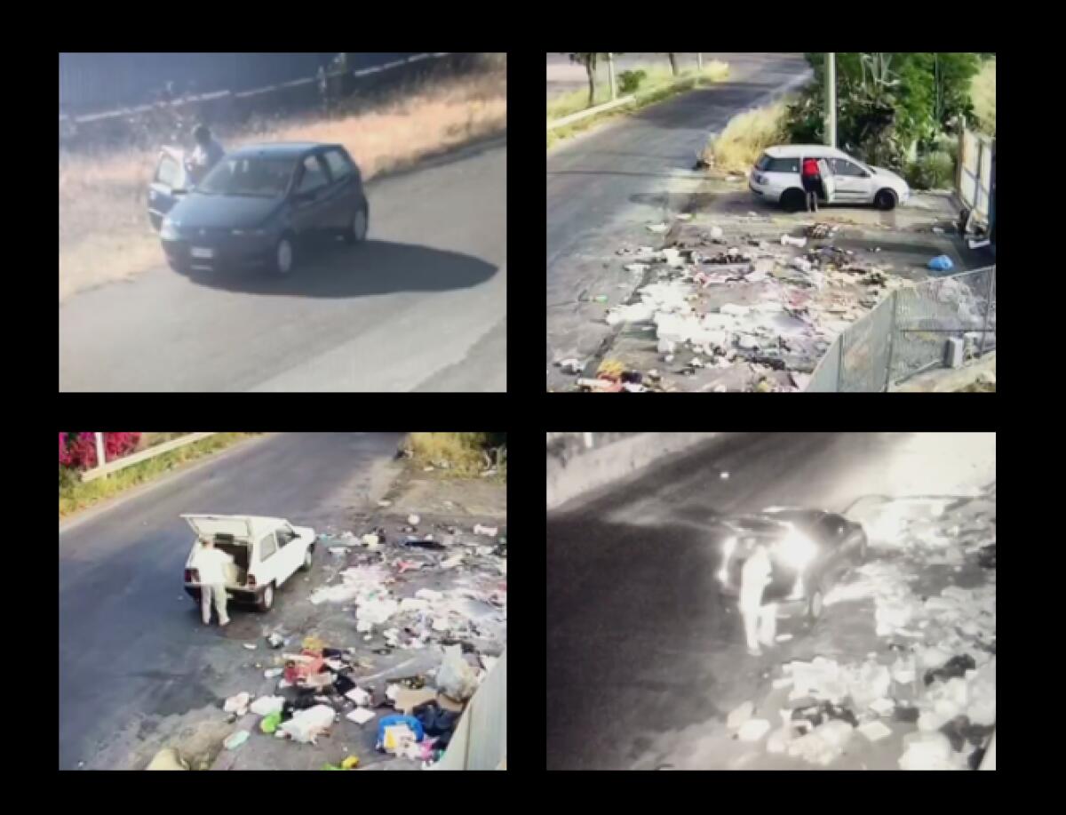 PATERNO’: “BECCATI” ALTRI ZOZZONI ALL'ISOLA ECOLOGICA ED IN VIA DELLO STADIO - 