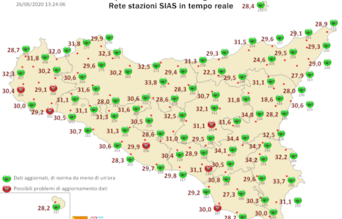 PATERNO' OGGI LA CITTÀ' PIÙ CALDA DELLA SICILIA , FINE SETTIMANA CON PUNTE ANCHE DI 40 GRADI