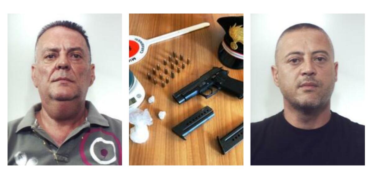 BIANCAVILLA: ARRESTATI DUE UOMINI TROVATI CON PISTOLA, DROGA E MUNIZIONI - 