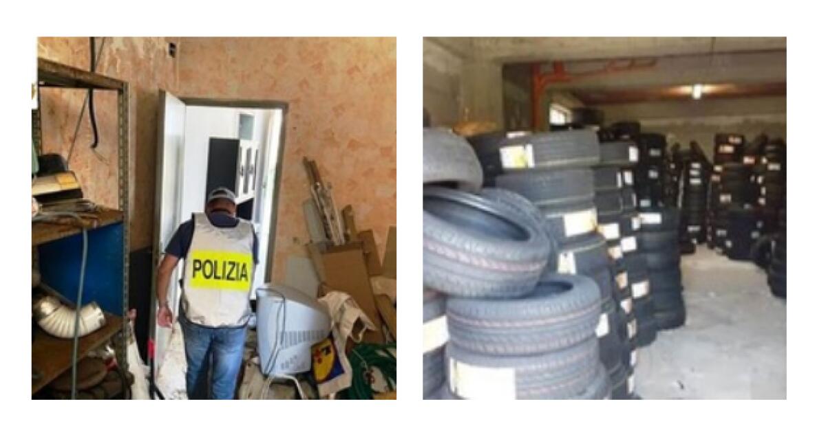 CATANIA: SORPRESI 5 GUARDIANI IN NERO PERCETTORI DEL REDDITO DI CITTADINANZA E DUE ATTIVITÀ  UN DEPOSITO DI PNEUMATICI E UN RIVENDITORE DI GOMME  TOTALMENTE ABUSIVE - 