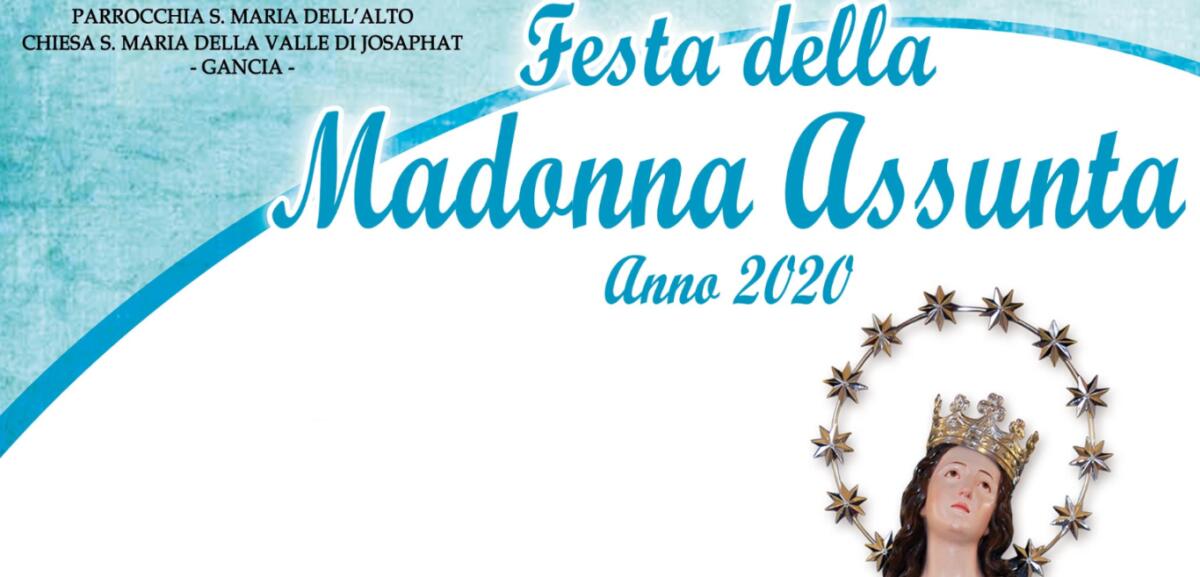 PATERNO':  Festa Madonna Assunta 2020 , il programma - 
