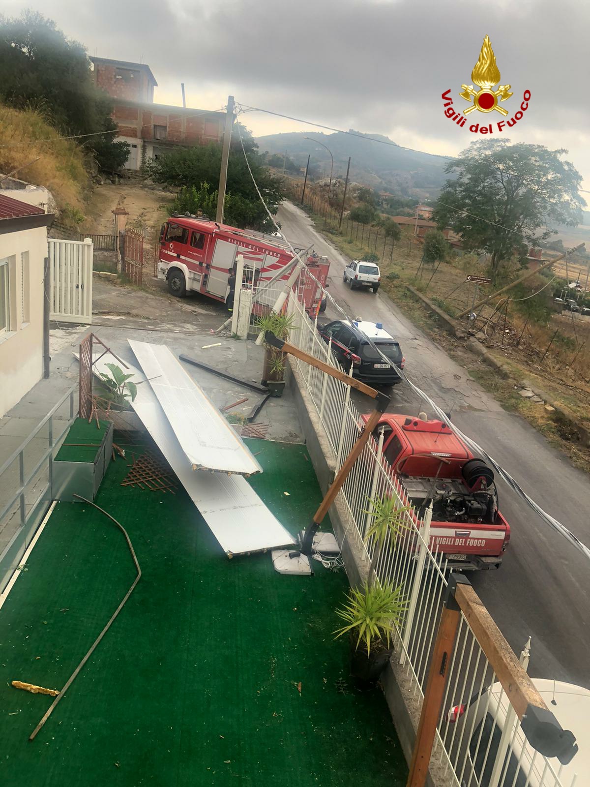 BOMBA D'ACQUA TRA RAMACCA E SCORDIA, GRAVI DANNI - LE FOTO