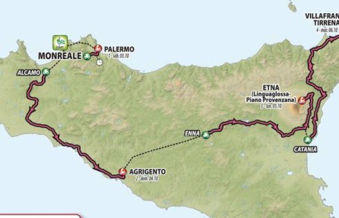 GIRO D’ITALIA 2020, INIZIO IN SICILIA , IL 5 OTTOBRE IL PASSAGGIO DA PATERNO'