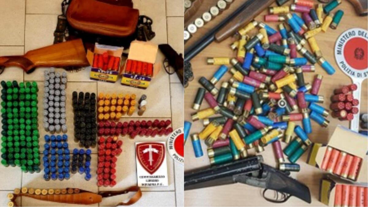 LOCALI OCCUPATI ABUSIVAMENTE A LIBRINO ALL’INTERNO FUCILI E MUNIZIONI - 