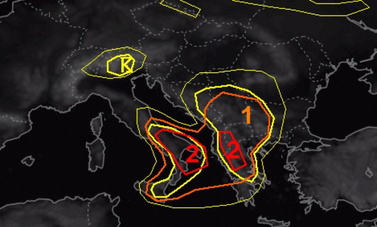 METEO, ESTOFEX LANCIA L’ALLARME  PER NUBIFRAGI AL CENTRO-SUD: RISCHIO ALLUVIONI LAMPO - 